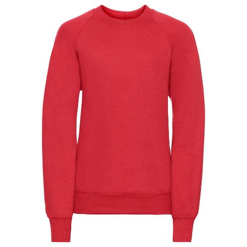 Russell Europe Kids Raglan Sleeve Sweatshirt Bright Red